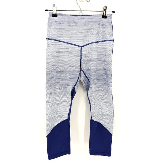 Zella Gemini High Rise Crop Leggings Mesh Panel - Picture 3 of 8